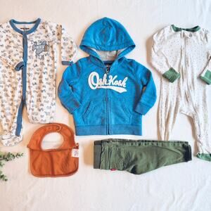 Baby Boy Clothing Bundle 6-9M Fall Lot 5 pcs Baby Boy Clothes Everyday Outfits